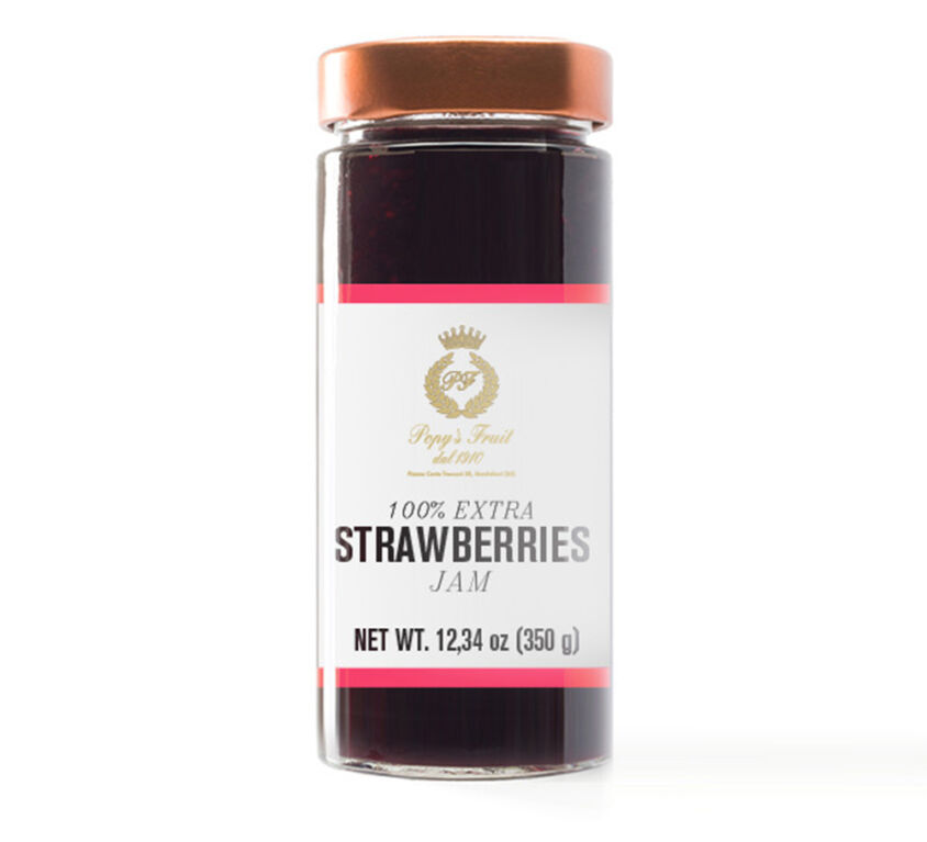 100% Extra Strawberries Jam 12,34 oz – Popy’s Fruit