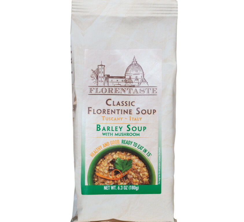 Barley Soup With Mushrooms Mix of grains, mushrooms, vegetables, erbs and flavorings 6.3 oz (180 gr) – Florenpepe Srl