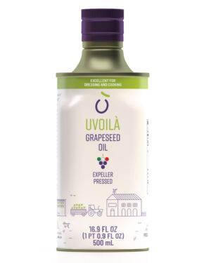 UVOILA’ Grapeseed Oil 16.9 Fl OZ – 500 ml – Villapana Spa