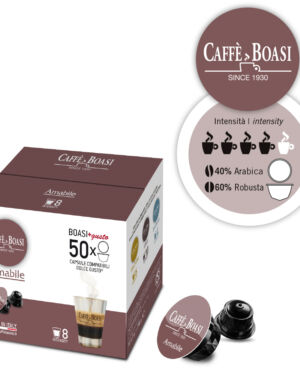 Amabile – 40% Arabica 60% Robusta – Capsules compatible with Dolce Gusto® 50 pz – Caffè Boasi