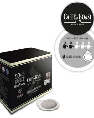 Riserva Speciale – 100% Arabica – Coffee pods (44 mm E.S.E. pods) 50 pz.- Caffè Boasi